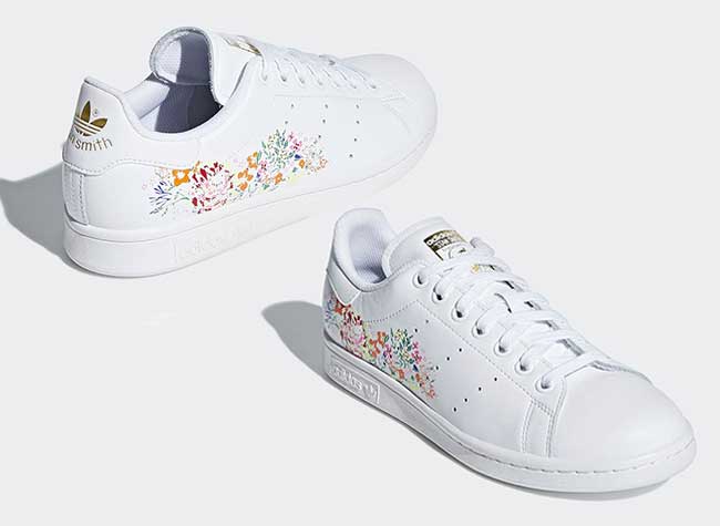 stan smith femme fleurs