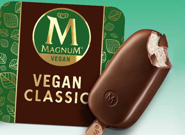 glaces magnum vegan vegetarien cornetto esquimaux