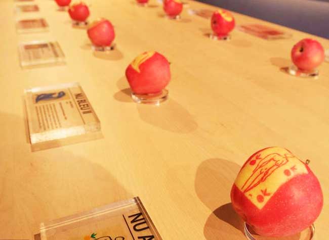 Un Apple Store avec de Vraies Pomme Y a que ca de Vrai
