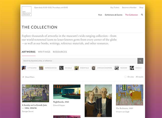 scan peinture hd numerisee art institute chicago 44000