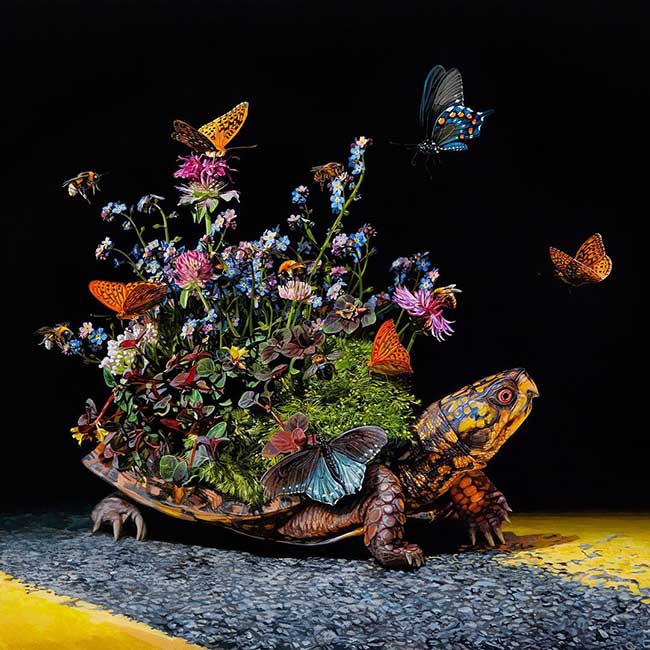 peintures-animaux border crossing lisa ericson