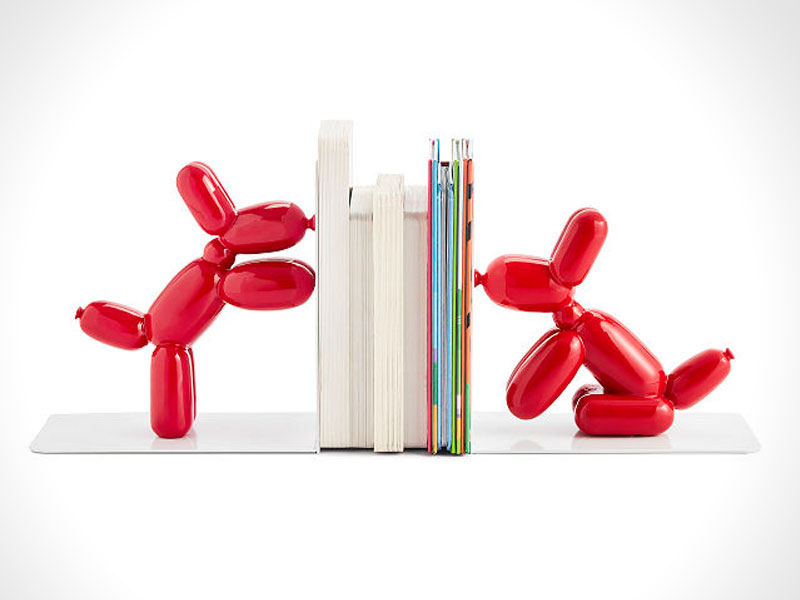 serre-livres chien Jeff Koons