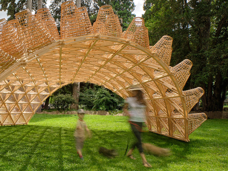 Le Pavillon d'Osier dans les jardins de l'Europe à Annecy par DJA