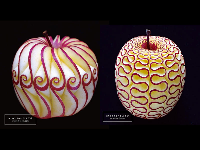food art sculture de fruits et legumes