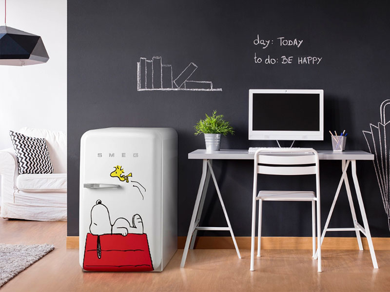 Snoopy Deco Frigo Smeg Anniversaire