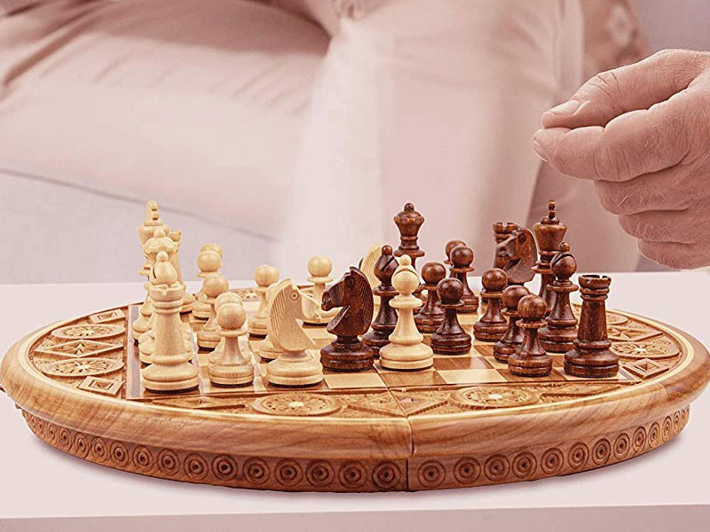 Jeux dechec Chess Echequiers Pièces Grand pour Adulte Enfants échecs Amazinggirl Echecs Jeu Echec Echiquier en Bois 31 cm 