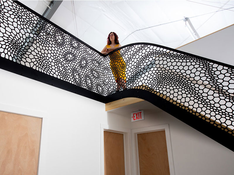 rampe escalier dentelle