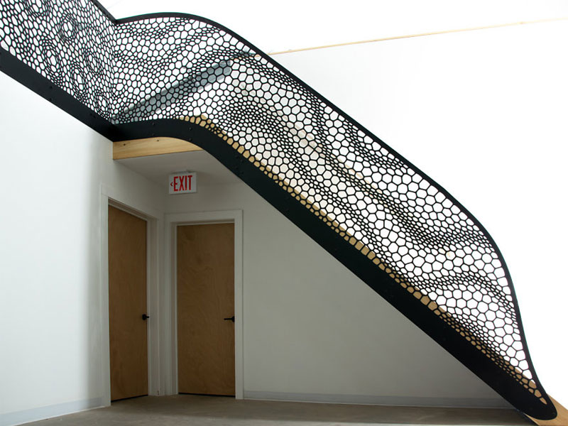 rampe escalier dentelle