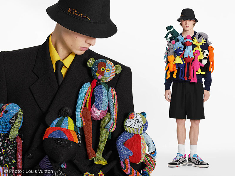 peluches lv homme