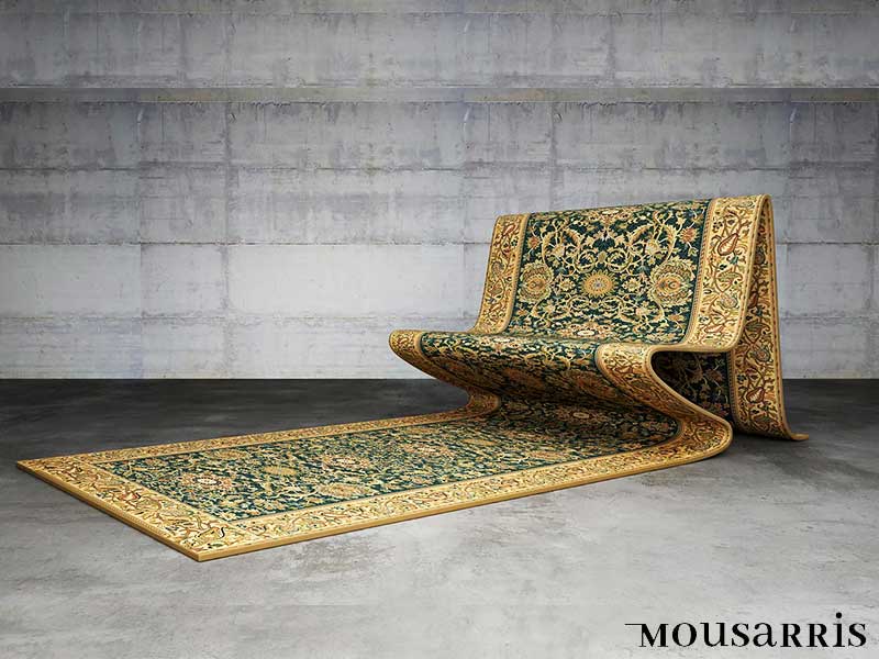 Carpet Sofa Chair Canape Chaise Illusion d'Optique