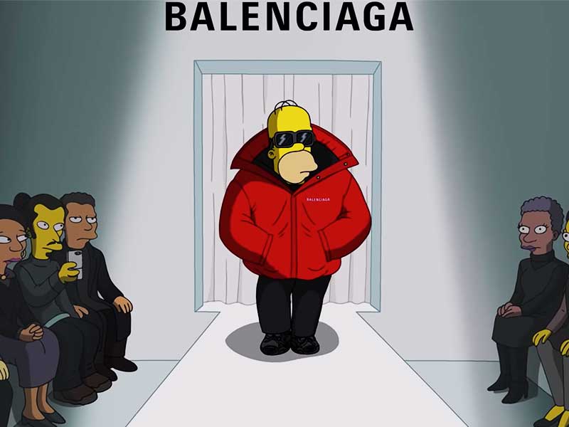 campagne balenciaga simpsons