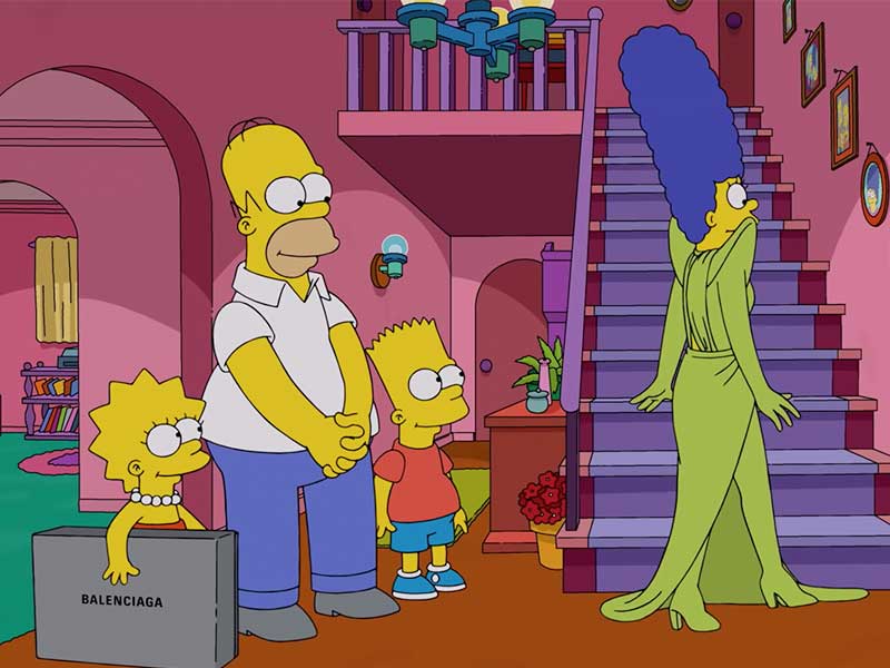 campagne balenciaga simpsons