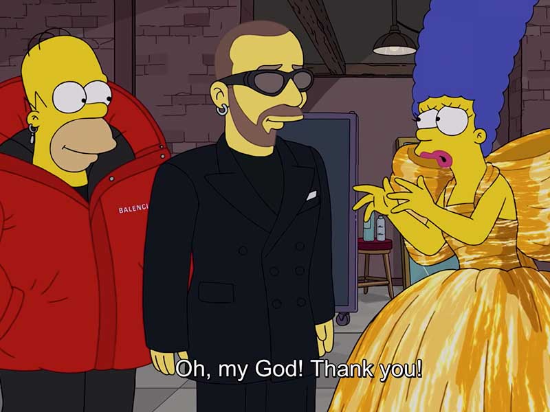 campagne balenciaga simpsons