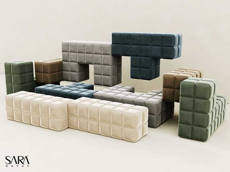 Sara Hyat Tetris Sofa