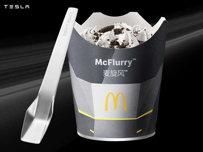 Tesla Cyber Spoon McDo