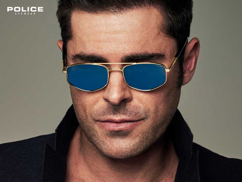 solaires lunettes soleil homme femme police eyewear campagne zac efron