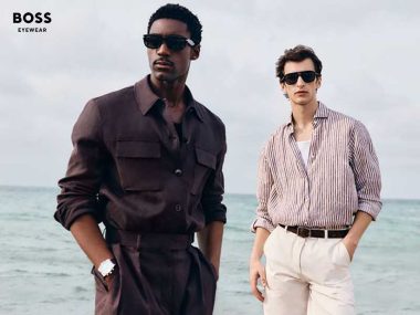 campagne lunettes soleil solaires homme BOSS ete 2025 retro style prix