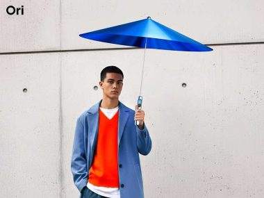 ori-word-parapluie-connecte-sans-armature-pliage-origami-france-avis-prix